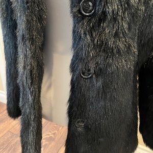 Rampage faux fur black coat. Never worn.